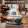 For Samsung Galaxy A57 A56 5G A54 A53 A52 A51 A71 4G A50 A30S Wallet Case - Zipper Purse with Card Holder, Stand, Wrist Strap