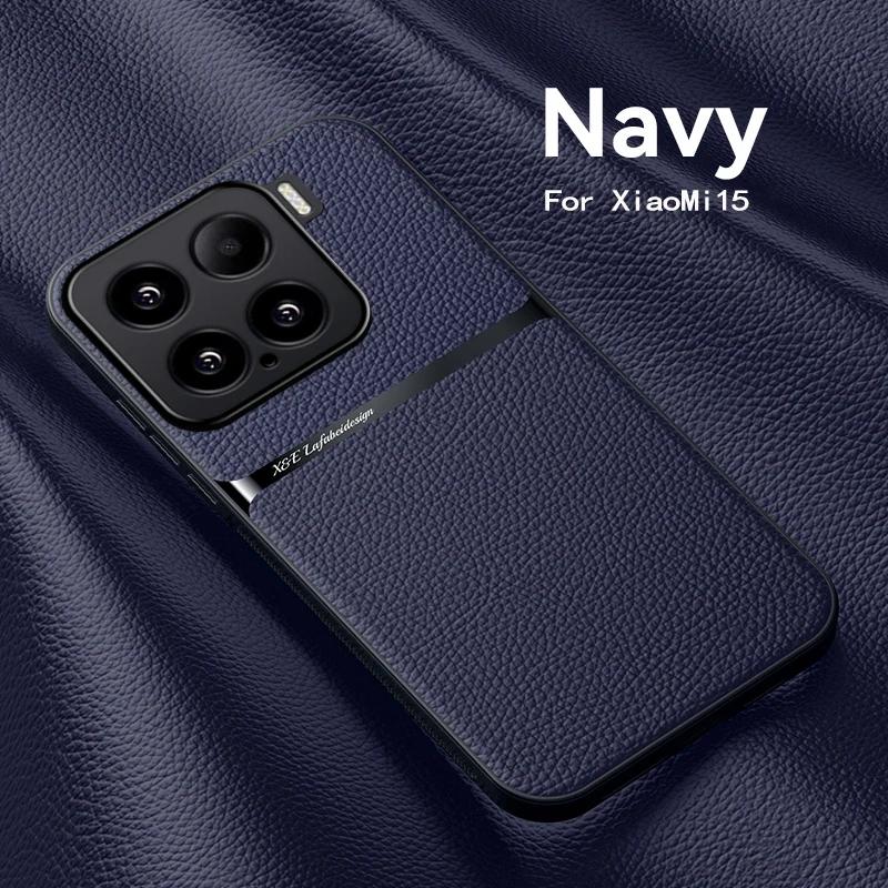 Luxury Original Shockproof Leather Case Coque For Xiaomi 15T Pro Magnet Shell Phone Case for Xiaomi15Pro 15Ultra Back Cover Case