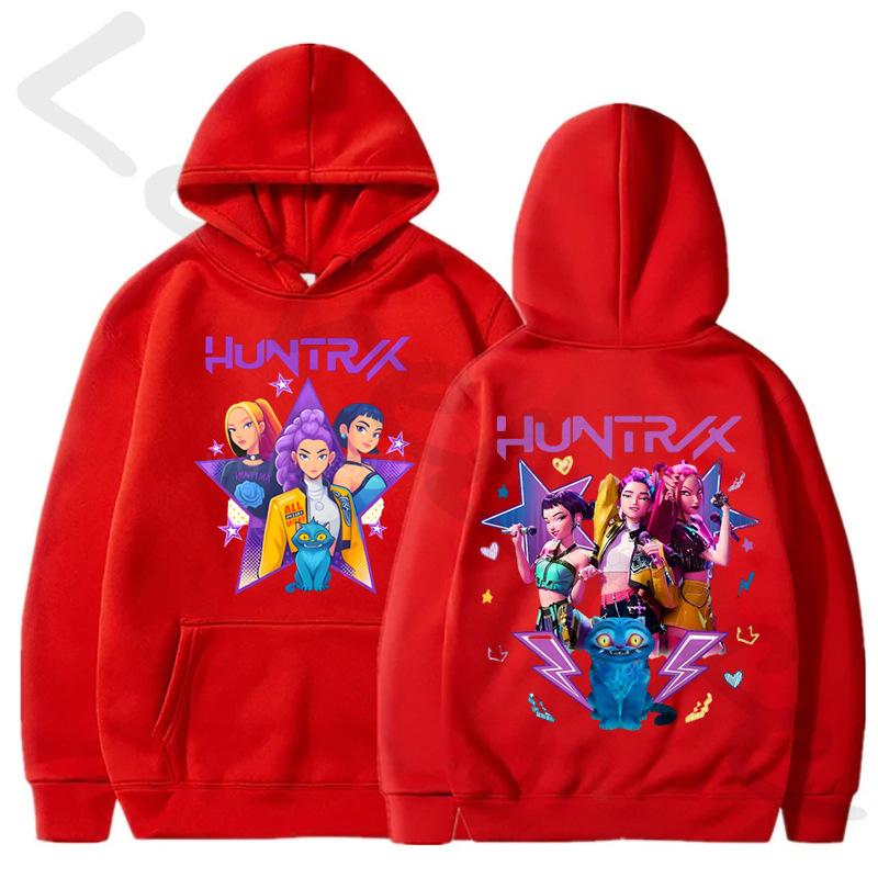 Kpop Demon Hunters Women Hoodies Harajuku Fashion Sweatshirts Fans Gift Unisex Pullover Tops K-Pop Demon Hunters Hoodie Outfits