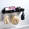 U Shaped Household Bathroom Wall Mounted Hook Aluminum Towel Clothes Storage Hanging 5 Hooks Rack