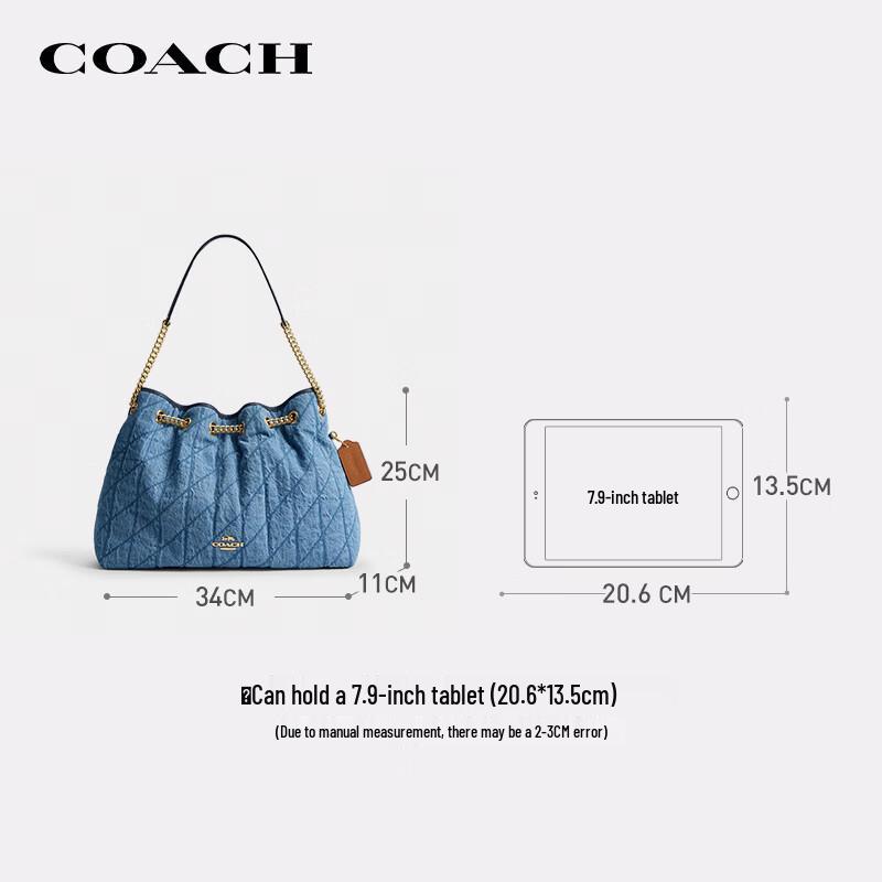 COACH EVELYN Chain Shoulder Crossbody Bag