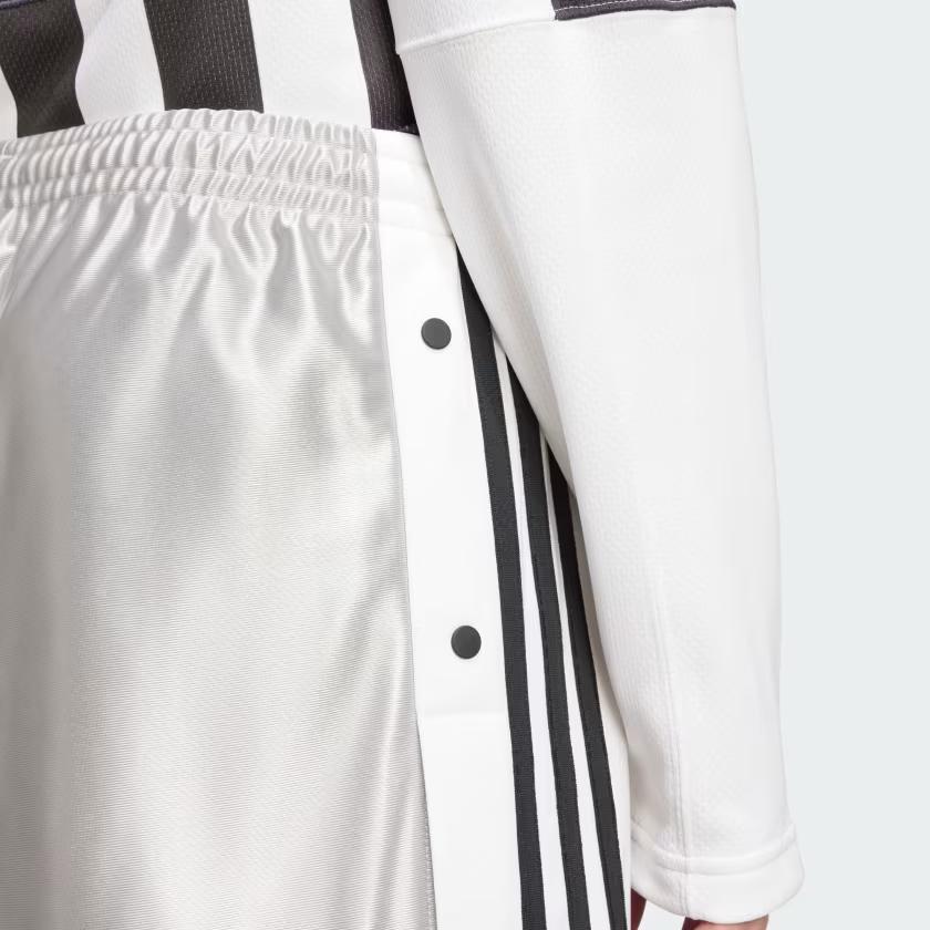 Adidas Originals Adilenium 2 Ss24 Megabreak Logo Side Button Loose Mid Waist Five Point Casual Shorts Men Shorts Silver Gray JM9657