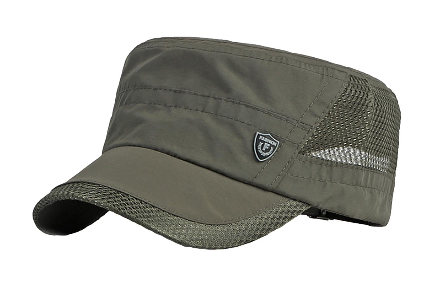 

FARFADET Mesh Work Cap with UV Sun Baseball Solid Color Men s Protection, Protection, Military, Airsoft, Cap, Lightweight, (Green) зелений