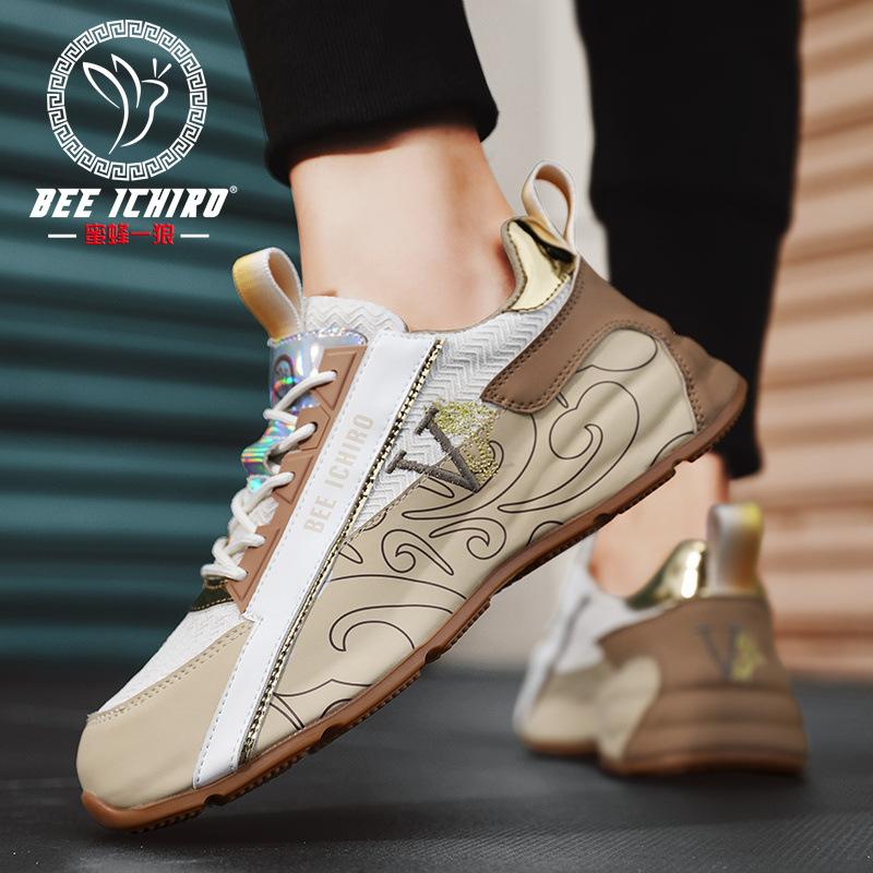 Men's shoes new sports shoes summer breathable tide brand high-end heightening sole shoes