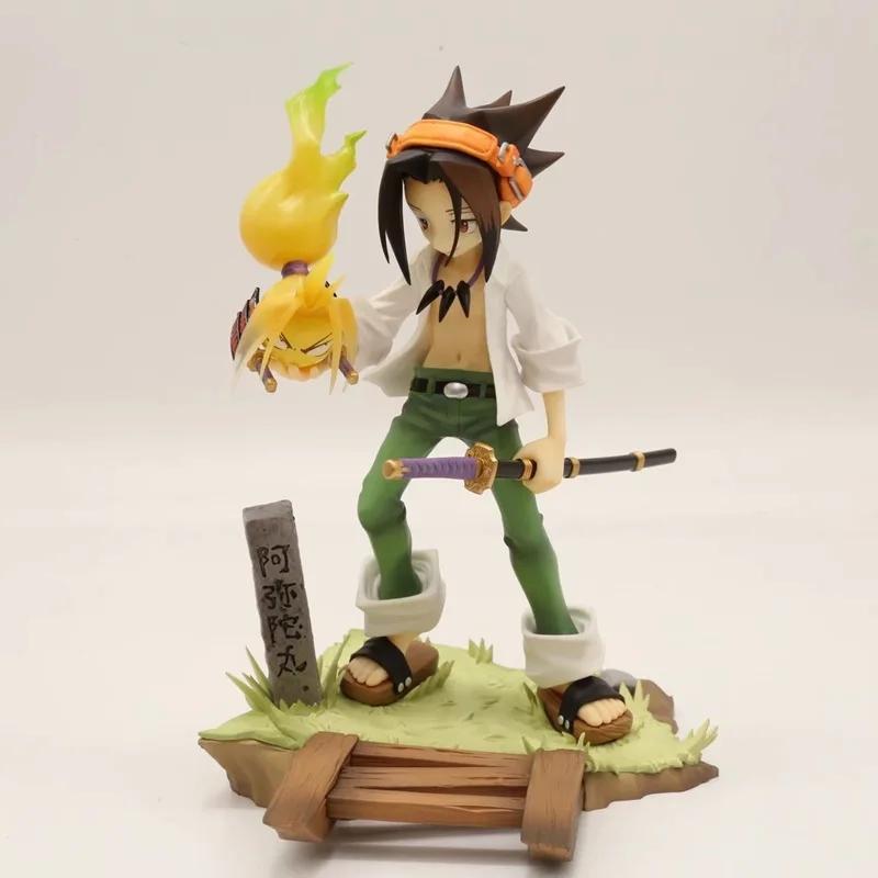 18-20cm Shaman King Asakura Hao Yoh Asakura 1/8 Scale Pre-Painted Figure PVC Model Toys Doll without box