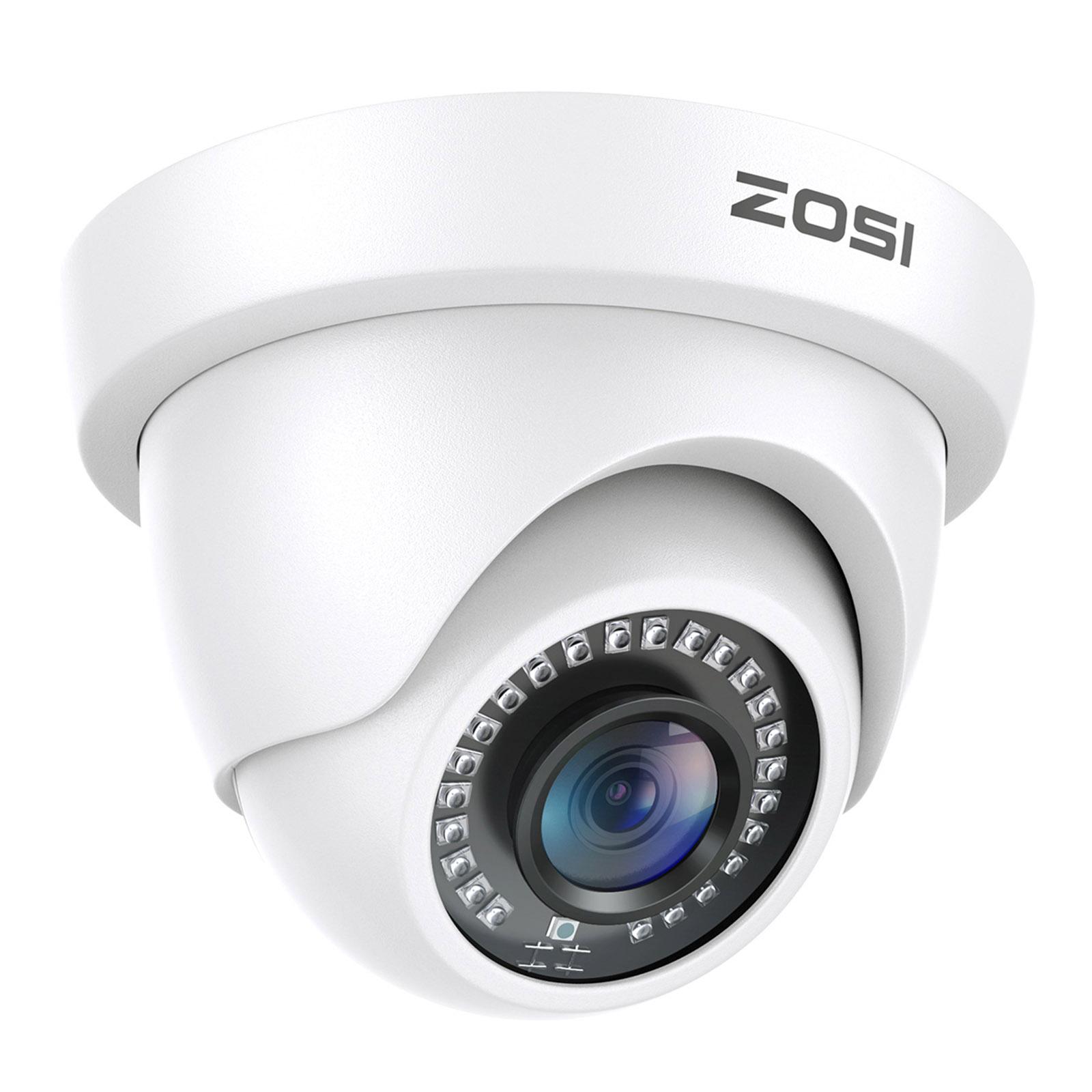 

ZOSI 2МП 1920ТВЛ Гібридна 4 в 1 TVI CVI AHD CVBS Камера безпеки 1080P HD Нічне бачення Камера спостереження White/EU Plug