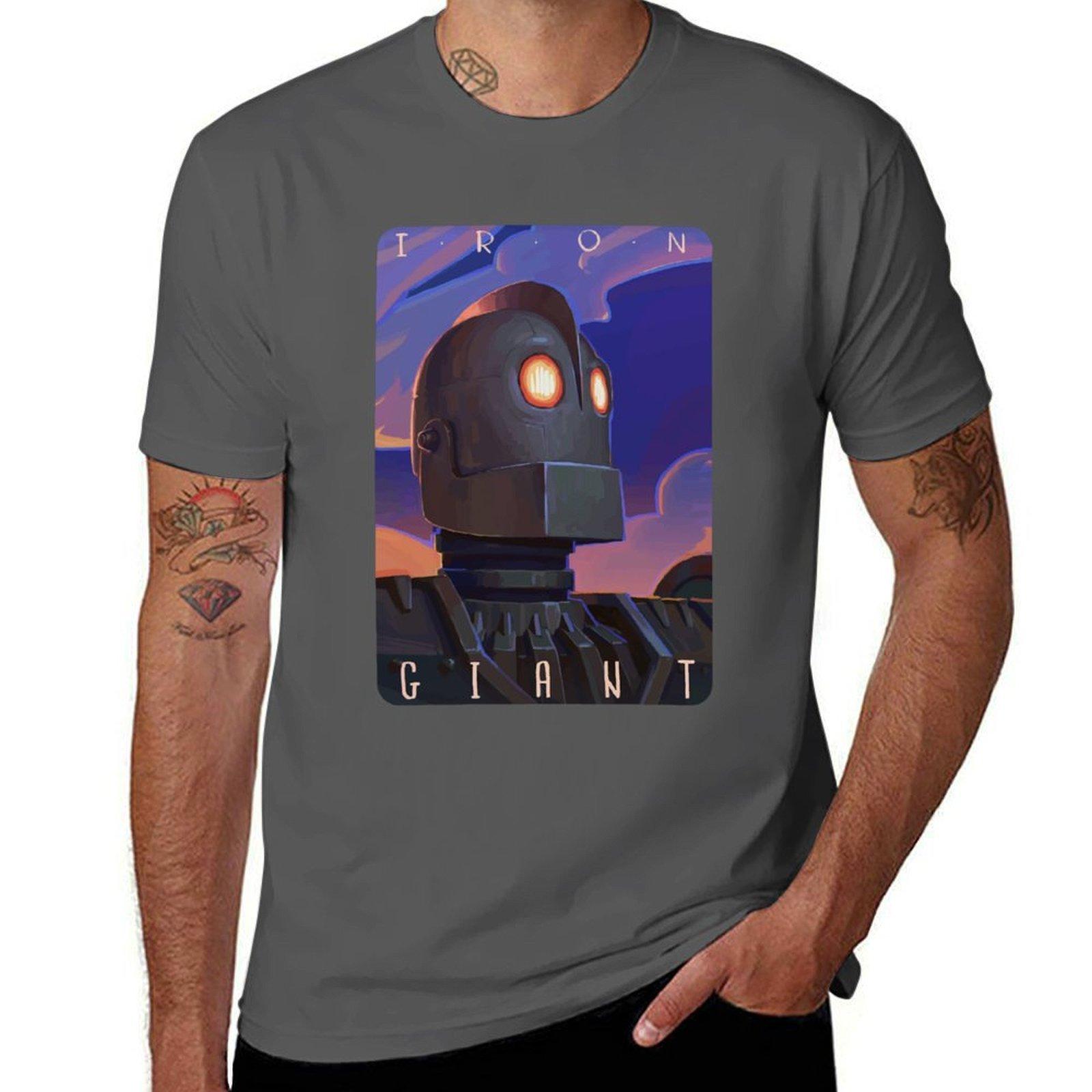 

Iron Giant T-Shirt t shirts for man graphic vintage t shirts for man cotton funny t shirt custom print T-Shirt 4XL