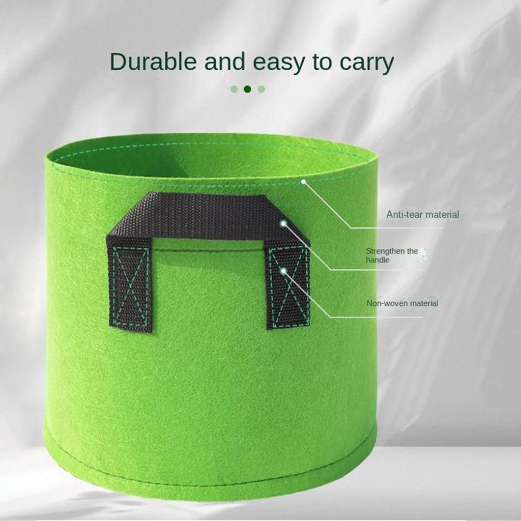 Grow Bags 3 Pieces Large Non Woven With Handles Planter Bags Planting Fabric Pots For Flower Vegetable Potato Tomato Growing
