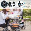 Pram Cup Holder with Phone Holder 3 In 1 Baby Stroller Storage Rack Universal 360° Rotating Drink Holder Bottle Holder for Pram