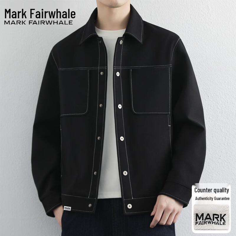 MARK FAIRWHALE Men's Loose Fit Denim Jacket