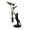 X Neko Design Cat Flower Vase Stand A-ITEM (Black)