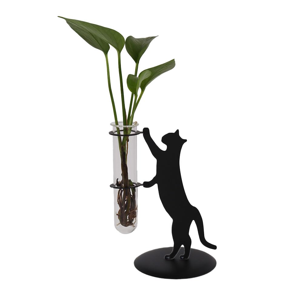 

x neko design Cat Flower Vase Stand A-ITEM (Black) чёрный