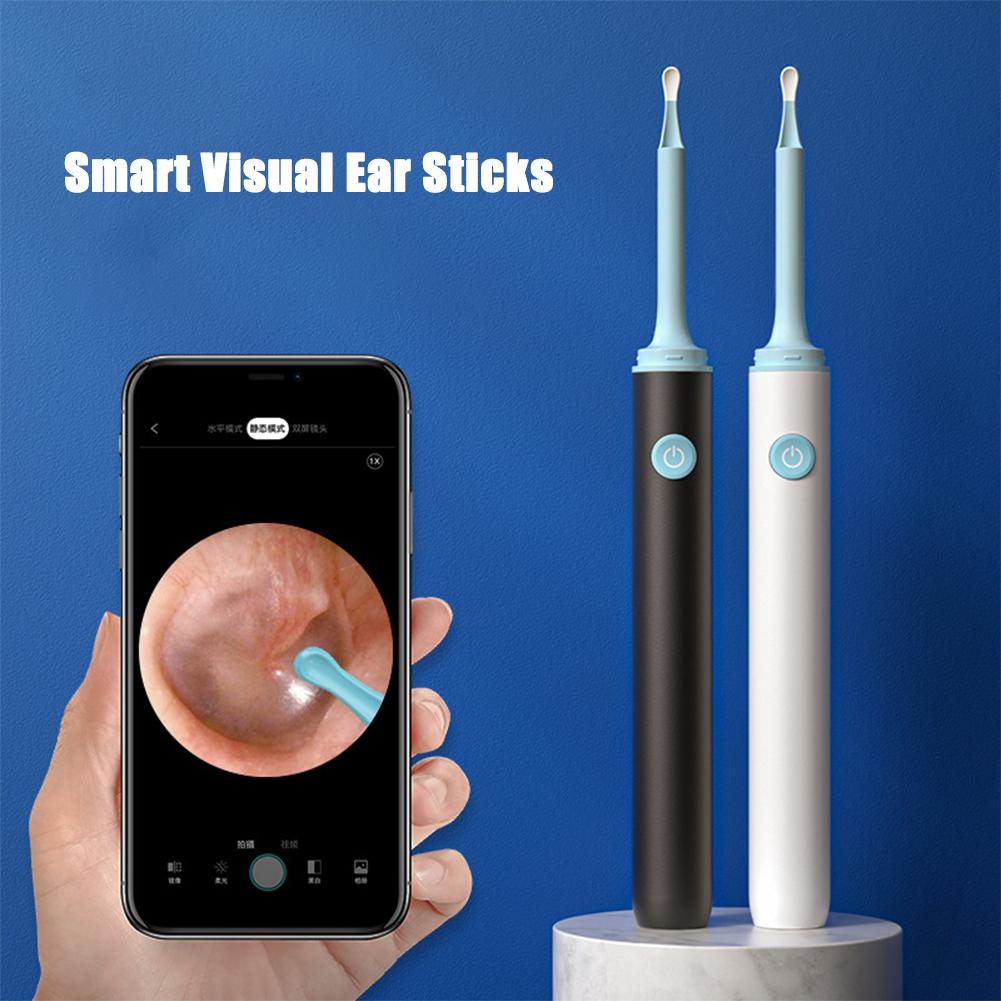 Smart Visual Ear Sticks Otoscope Ear Picking Tool Earpicker 360 Degrees Endoscope Wifi Ear Scoop Cleaner