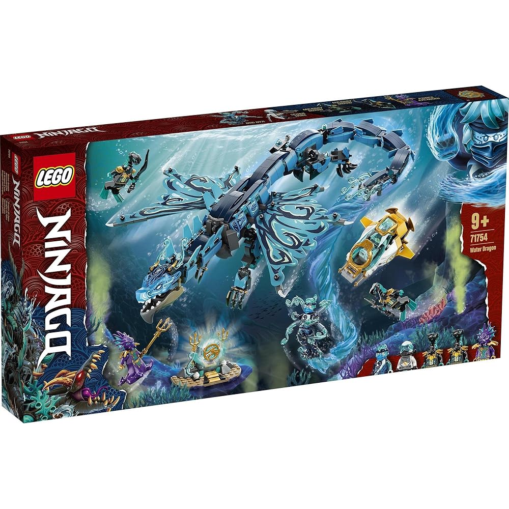 LEGO Ninjago Water Dragon 71754 Building Toy for Boys Age 9 and Up, Ninja Theme, Creative Play