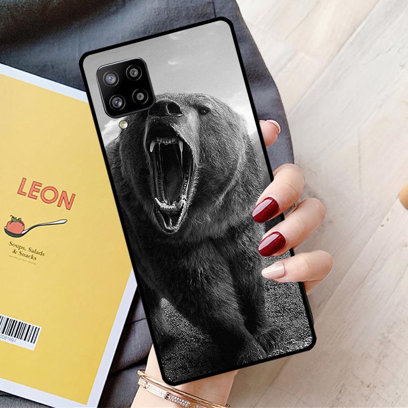 Cute Grizzly Bear For Samsung Galaxy A16 A26 A54 A34 A14 A22 A32 A52 A55 A35 A15 A53 A13 A05 A06 A36 A56 Case