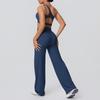 Cloud-Like Casual High Waist Yoga Set - Women's Sporty Wide Leg Fitness Wear