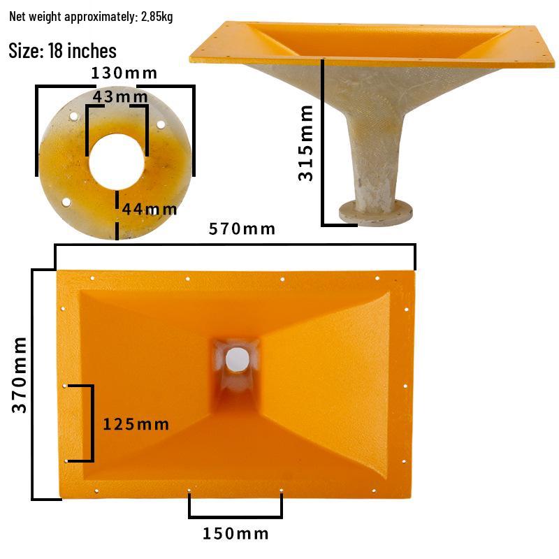 12, 15, 18-inch Tweeter Dynamic Horn Tube for KTV Stage Sound System