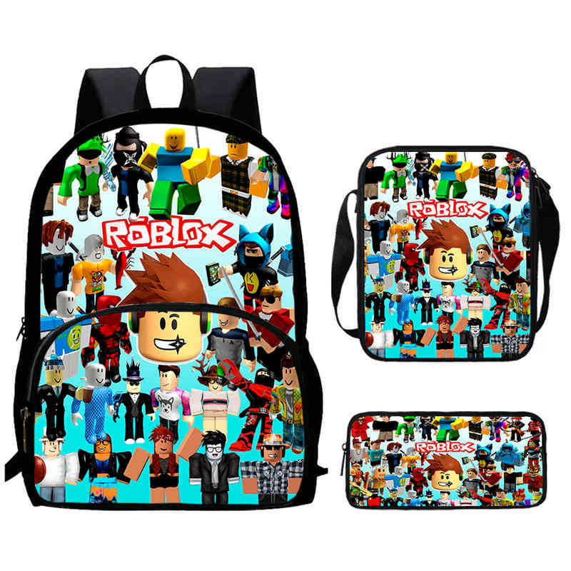 Roblox Printed Backpack, Children'S And Elementary School Bags