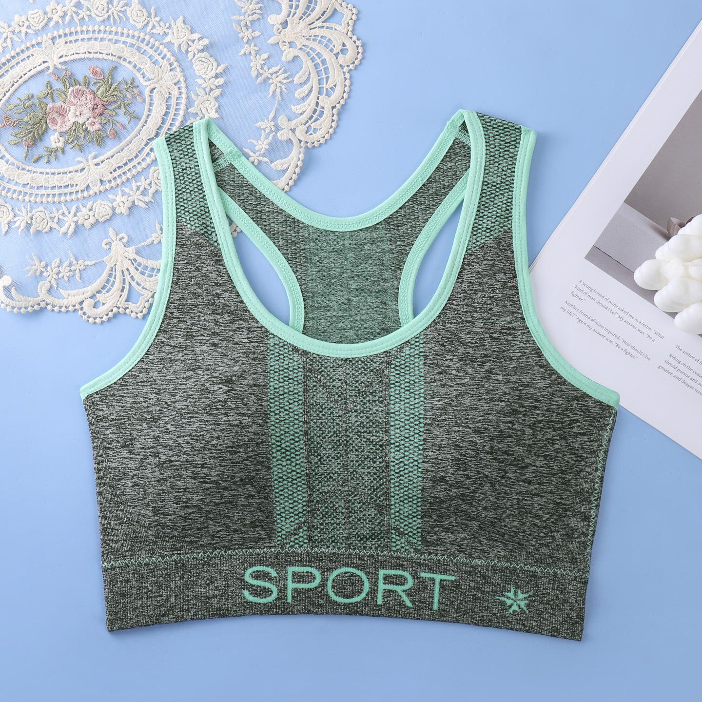 

Women s Solid Sports Bra Without A Steel Ring, Can Be Worn Externally, with A Soft Support and A Snug Back Support, Sports, Running, Yoga, Fitness, S