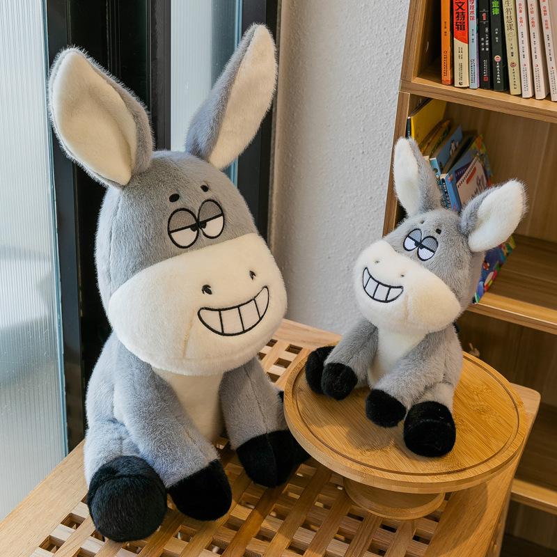 Donkey doll plush toy girl bed sleeping doll warm heart accompany night market stall doll children gift
