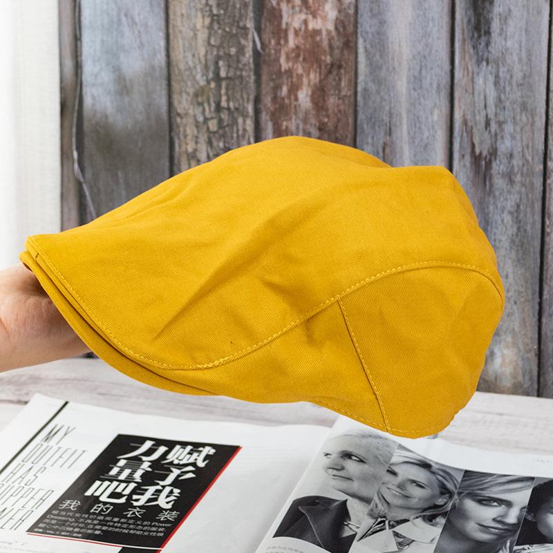 Hong Kong retro style vintage hat female spring summer autumn Internet celebrity forward hat Bere newsboy hat duck tongue Internet celebrity