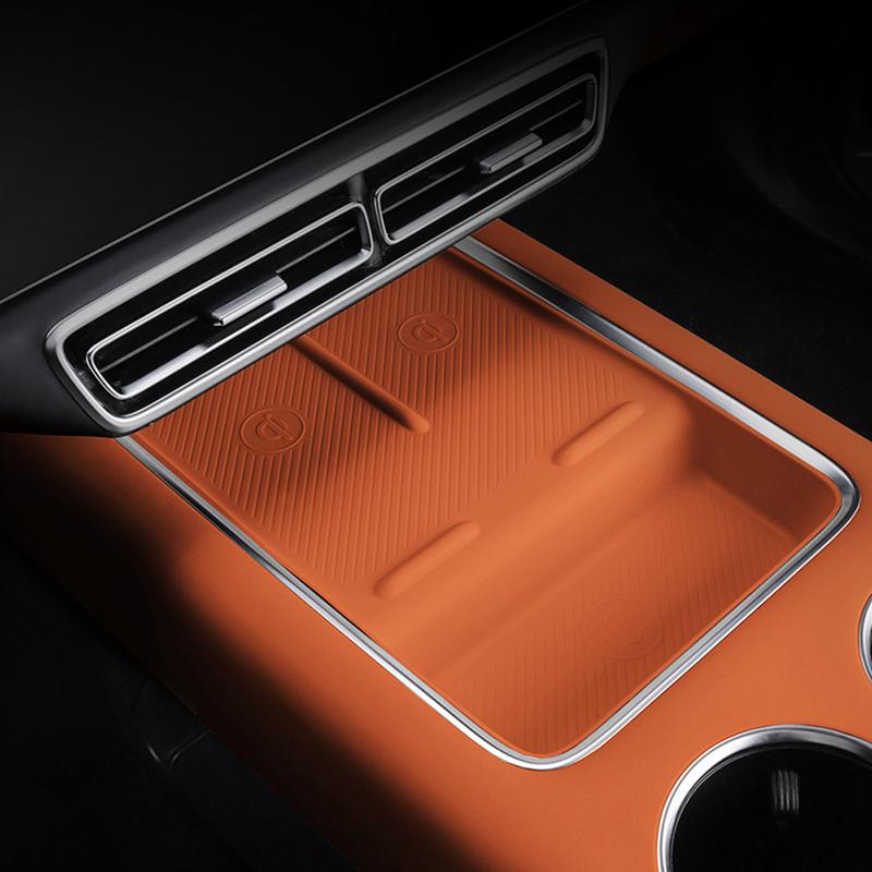 Car Wireless Silicone Padding Water Cup Holder Storage Box Anti Slip Pad For Li Lixiang L7 L8 L9   2024 Accessories