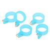 5pcs Fishing Rod Hook Secure Holder Rubber Circle Stainless Steel Fishing Pole Hook KeeperS