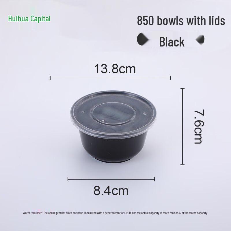 HUIHUADU Disposable 850ml Takeaway Soup Bowls