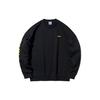 Li Ning Loose Fit, Fleece Lined, Round Neck, Long Sleeve Pullover Sweatshirt Unisex New Standard Black AWDP932-10