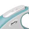 Laisse rétractable - FLEXI - New Comfort S Tape - 5 m - Bleu clair - Pour petits chiens jusqu'à 15 kg