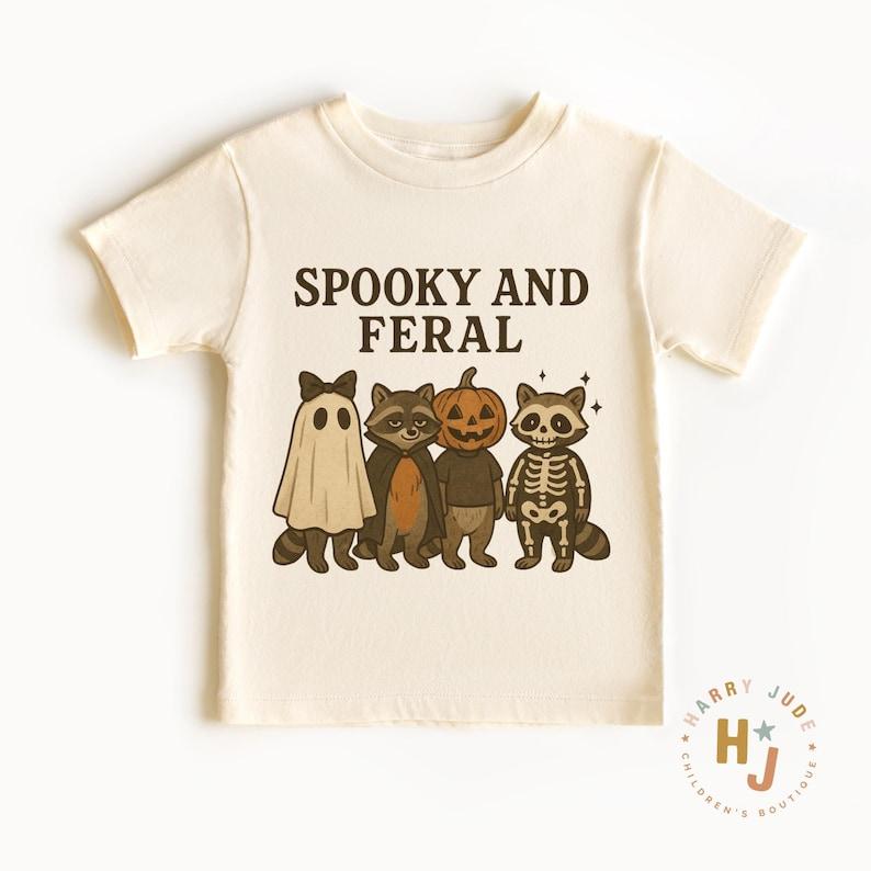 Raccoon Halloween Shirt: Spooky Toddler Tee for Boys and Girls 160