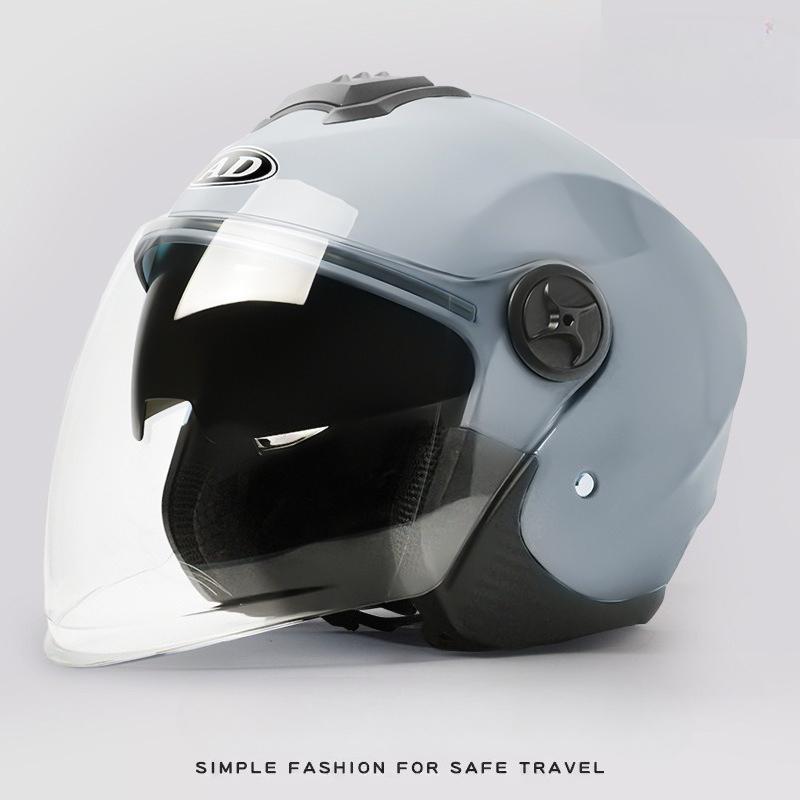 

Электрический шлем для автомобиля Мужской и женский универсальный мотоциклетный полушлем Осенне-зимний термошлем