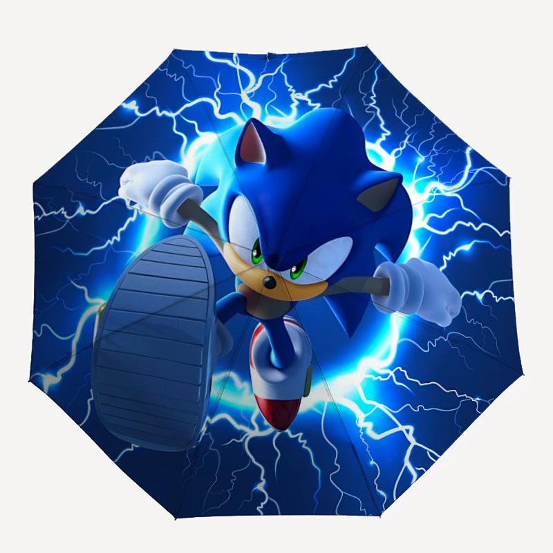

Sonic Lightning Auto Open/close, 8-Rib Iron Frame, Compact Folding Windproof Umbrella All-Season a0808104