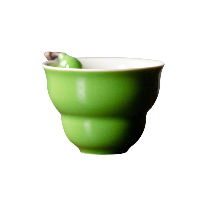 1PC Craft Gourd Teacup, Master Cup, Ceramic Kung Fu Tea Set, Household Personal Cup, Tea Cup, Tea Drinking Small Tea Bowl