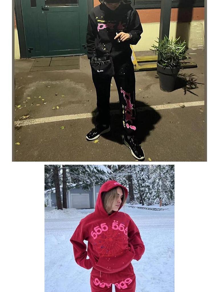 Sp5der Hoodie: Young Thug Spinnennetz-Stil Hip-Hop Sweatshirt-Set