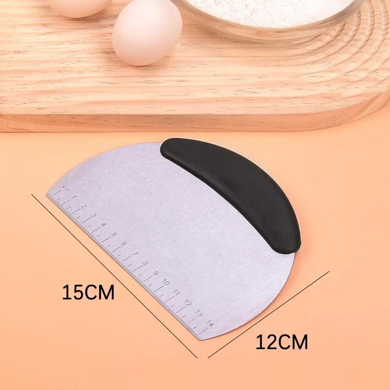 Multi-purpose Stainless Steel Scraper  Chopper, Dough Scraper, Pizza Dough Cutter , Kitchen Dining Bar Tools
