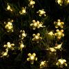 Solar Lamps Led Cherry Blossom Fairy Lights Outdoor Waterproof Oriental Cherry String Lights Decor Wedding Party Tree Parterre
