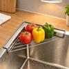 Triangular Sink Organizer Rack No Assembly Required Countertop Drainer with Open Wire