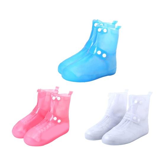 1 Pair Rainproof Shoe Covers Waterproof Anti-Puncture Wear-Resistant Non-Slip Shoe Protectors Outdoor Rain Shoe Gear