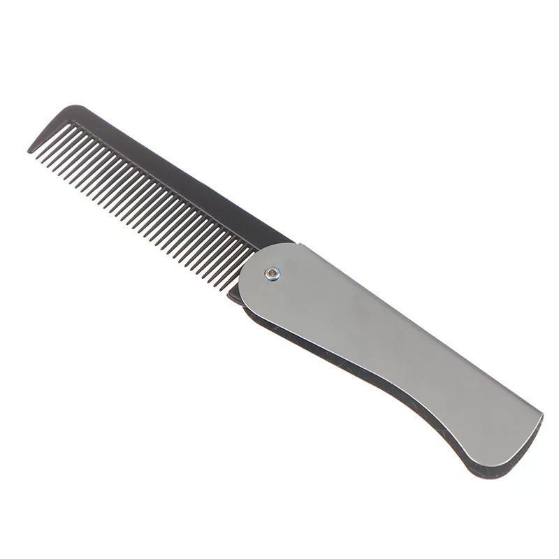 1PC Foldable Portable Hair Comb Brush - Massage Hairdressing Tool for Convenient Grooming