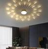 Modern Firework Led Ceiling Lights Home Decor Living Room Bedroom Ceiling Lamps Lustre Lighting Black Gold Mounted Lamp Fixtures