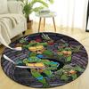 1pc Teenage Mutant Ninja Turtles Design Printed Area Round Carpet for Bedroom Living Room Home Decor Rugs Mat Non Slip Mat Rug for Bedside