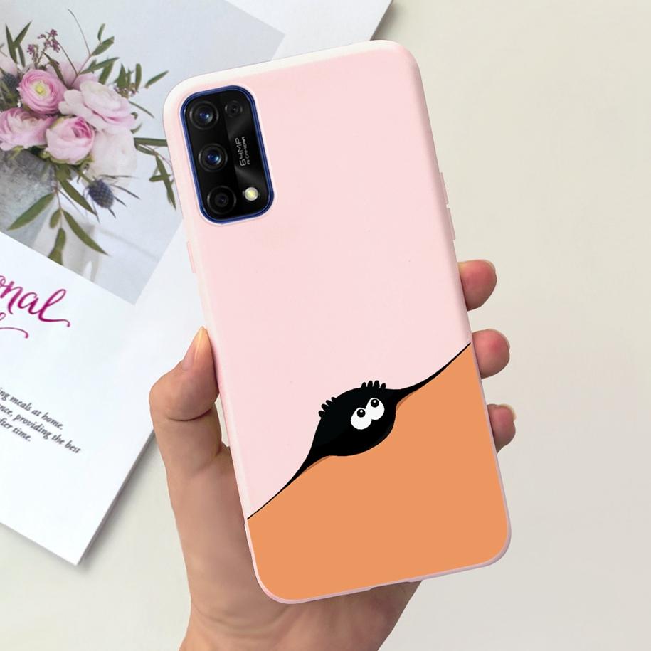 For Realme 7 5G Case RMX2111 Cover New Fashion Flower Girls Painted Funda Soft TPU Cases For Realme 7 Pro Realme7 RMX2155 Bumper