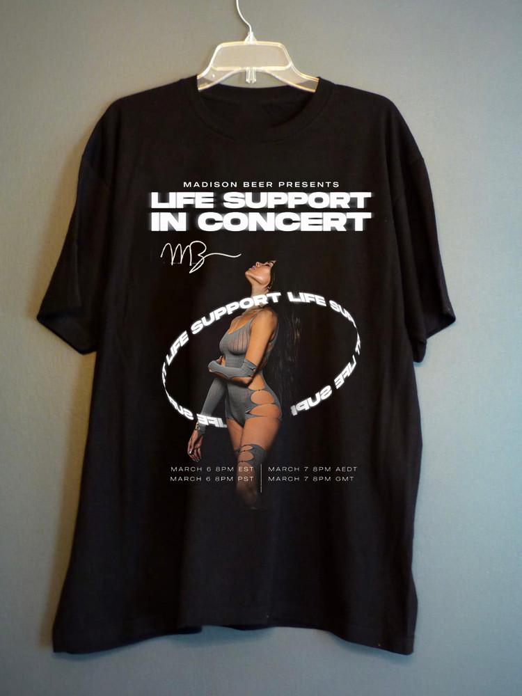 

Madison Beer LIFE SUPPORT Concert Gift For Fan S to 5XL T-shirt Unisex T-Shirt S