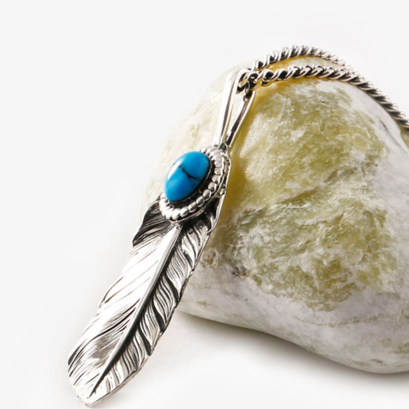 SHOVEOFF SVN-2007 Turkusowy Naszyjnik z Kotkiem