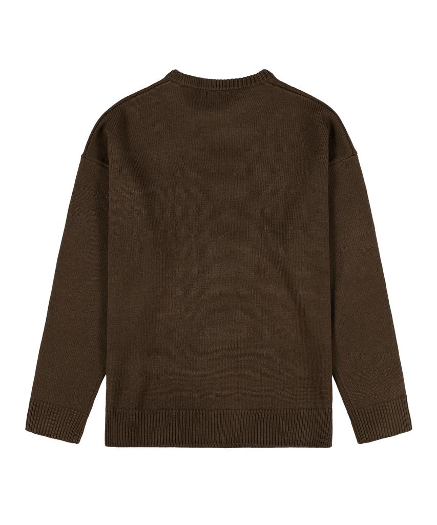 KAIFAI Skiing Banana Boy Knit (Brown) K25Zb168