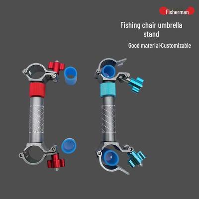 Adjustable Outdoor Fishing Chair with Umbrella and Rod Holder
