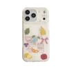 Korean Style Graffiti Illustration IMD Case for iPhone 14/15/16/17 Pro Max