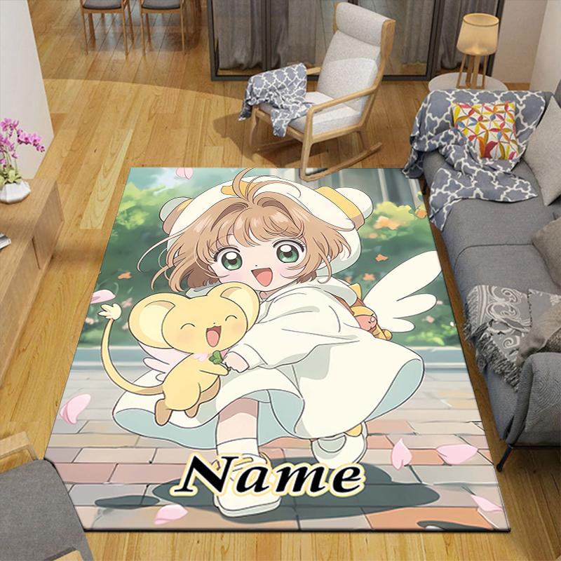Custom 1Pc Pink Hair Cat Ears Rug Office Carpet Indoor Outdoor Entrance Doormat Nonslip Soft And Comfortable Living Room D2915255