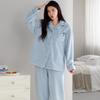 Coral Fleece Pajamas Women'S Autumn And Winter Winter Fleece Warm Suit Flannel Thickened Loungewear